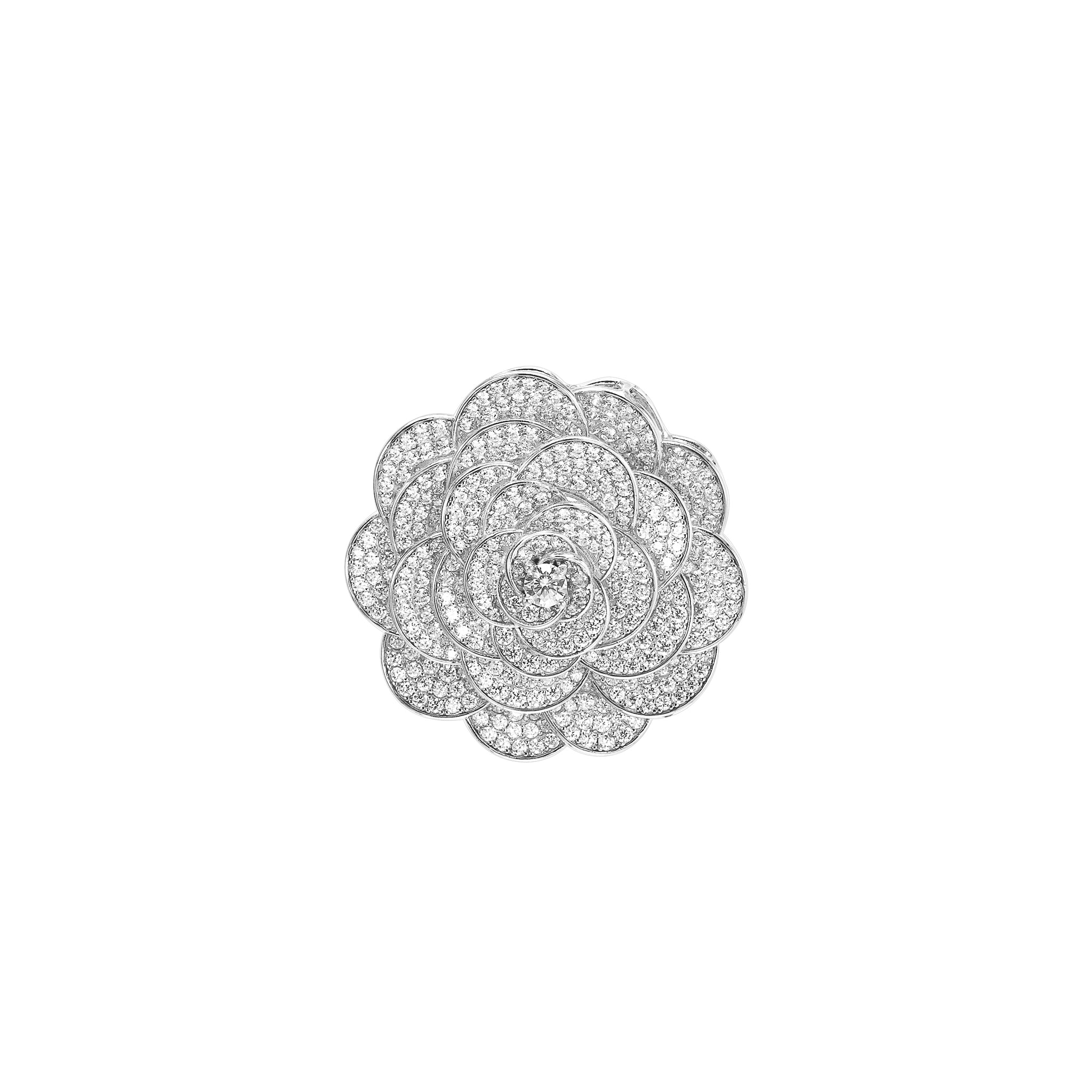 Cadis Camellia White Round Diamond 6 Carat Bracelet